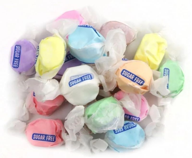 Bayside Candy Salt Water Taffy Collection (1LB, Sugar Free Assorted Taffy)