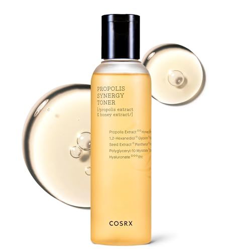 COSRX Full Fit Propolis Synergy Toner, 150ml / 5.07 fl.oz Instant Moisture Boosting Toner, Propolis 72.6% Honey 10.7% Panthenol, Korean Skin Care