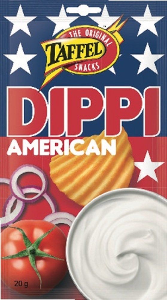 4 Bags x 20 g of Taffel American Dippi - Original - Finnish - Spicy Dip Sauce