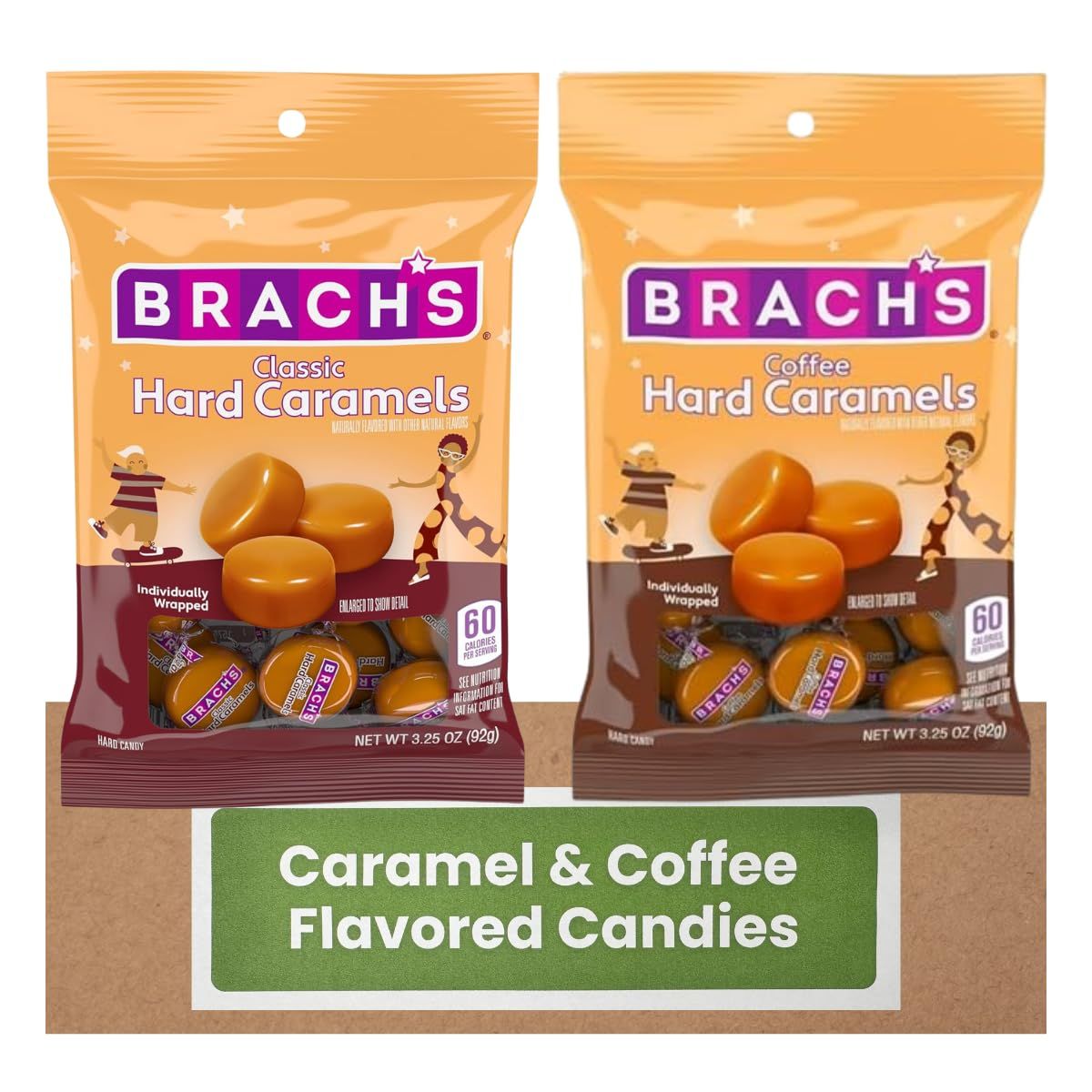 Nips Caramel and Coffee Candies Peg (3.25oz/Pack of 2)