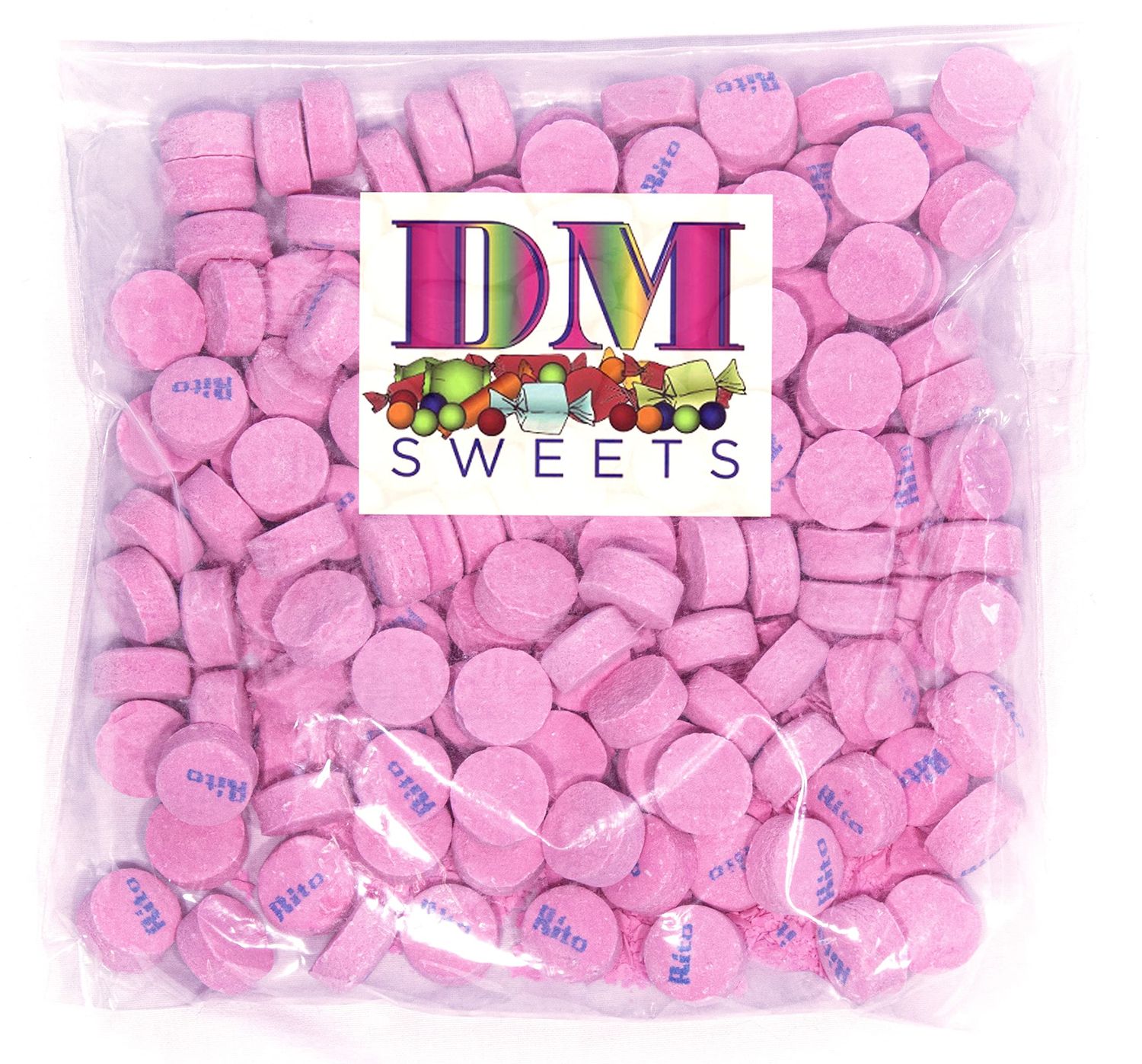 Rito&#39;s Pink Wintergreen Lozenge Mint - 1.5 lbs of Fresh Minty Candy