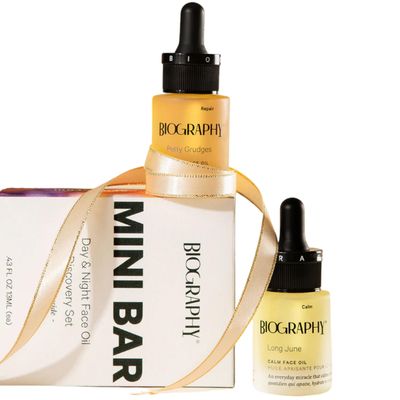 Facial Oil Gift Set- Skin Care Kit for Women- Smoothing, Quieting Moisturizer &amp; Hydrator- Daily &amp; Overnight Use- Beauty Travel Size Skincare Set- Ideal Gift for Women &amp; Teens- Mini Bar by Biography