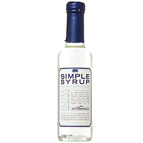 Stirrings Pure Cane Simple Syrup Cocktail Mixer, 12 ounce bottle Pack of (1)
