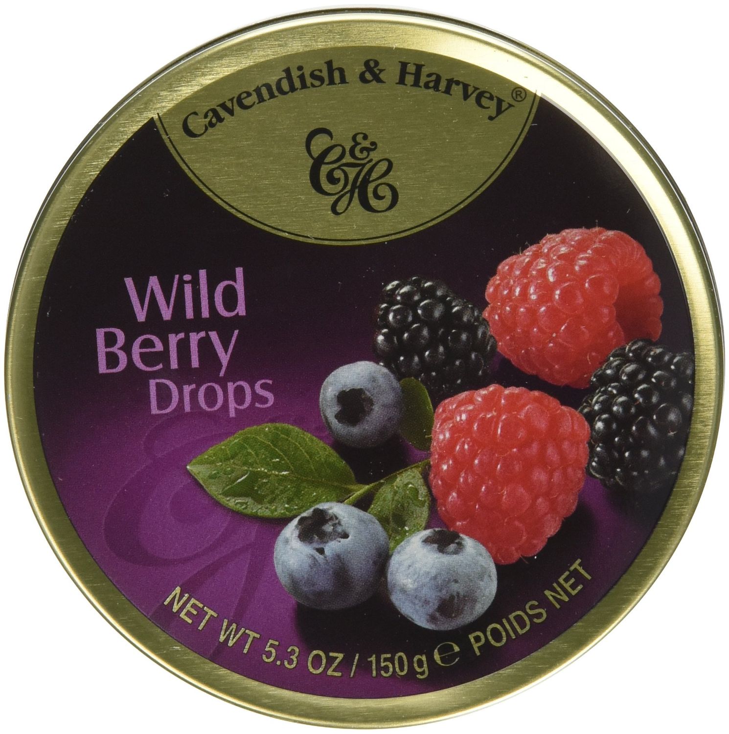 5.3Ounce Tin-Cavendish &amp; Harvey Wild Berry Drops