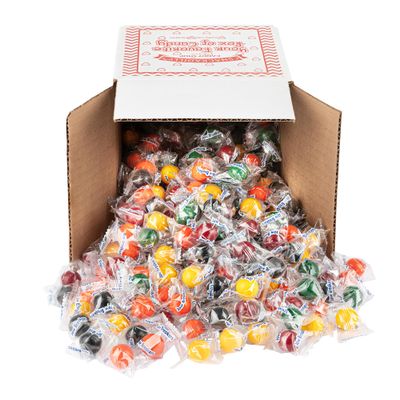 Snackadilly 3 Pound Bulk Box Of Jaw Breakers - Assorted Fruit Flavored Hard Candy - Small Size hard Candy Balls
