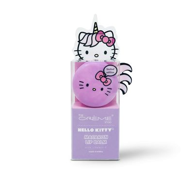 The Crme Shop x Sanrio Hello Kitty Macaron Lip Balm (Hello Kitty Unicorn Rainbow Sherbert) Korean Cute Scented Pocket Portable Soothing Advanced Must-Have on-The-go