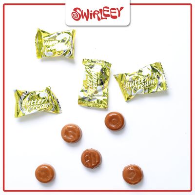 Butter Toffee Candies - 3LB - Gold Bulk Candies for Candy Buffet - Old Fashion Hard Candy - Vintage Bulk Candies - Rich Smooth Toffee Candy Individually Wrapped