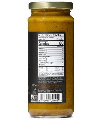Mina Tagine Moroccan Simmer Sauce, 12 oz - Royal Ras El Hanout Spice Blend for Beef &amp; Lamb, Tagine Sauce Made with Ginger, Cinnamon, Saffron, Olive Oil, Non-GMO, Gluten Free