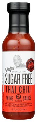 G Hughes Thai Chili Wing Sauce, Sugar Fee, No Artificial Preservatives, 12 Ounces (Pack Of 6)