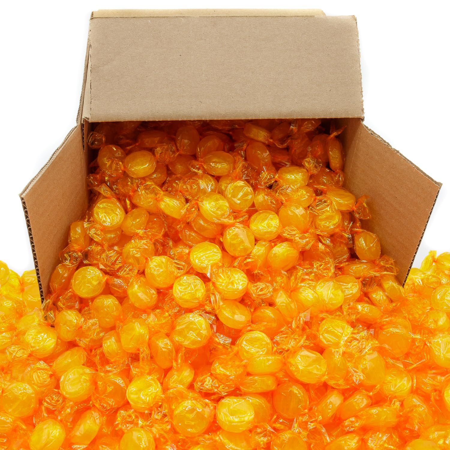 BUTTERSCOTCH Hard Candy 5 lb - Bulk Bag, Individually Wrapped, Sweet Gourmet Candies, Butterscotch Discs, Old Fashioned