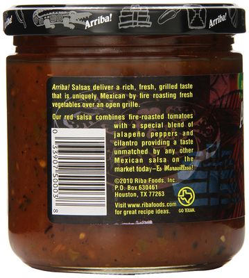 Arriba! Mild Red Salsa, 16-Ounce Glass (Pack of 6)