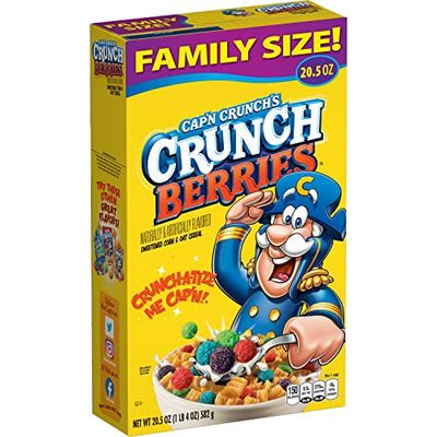 Cap&#39;n Crunch Cereal, Crunch Berries, 20.5oz Box