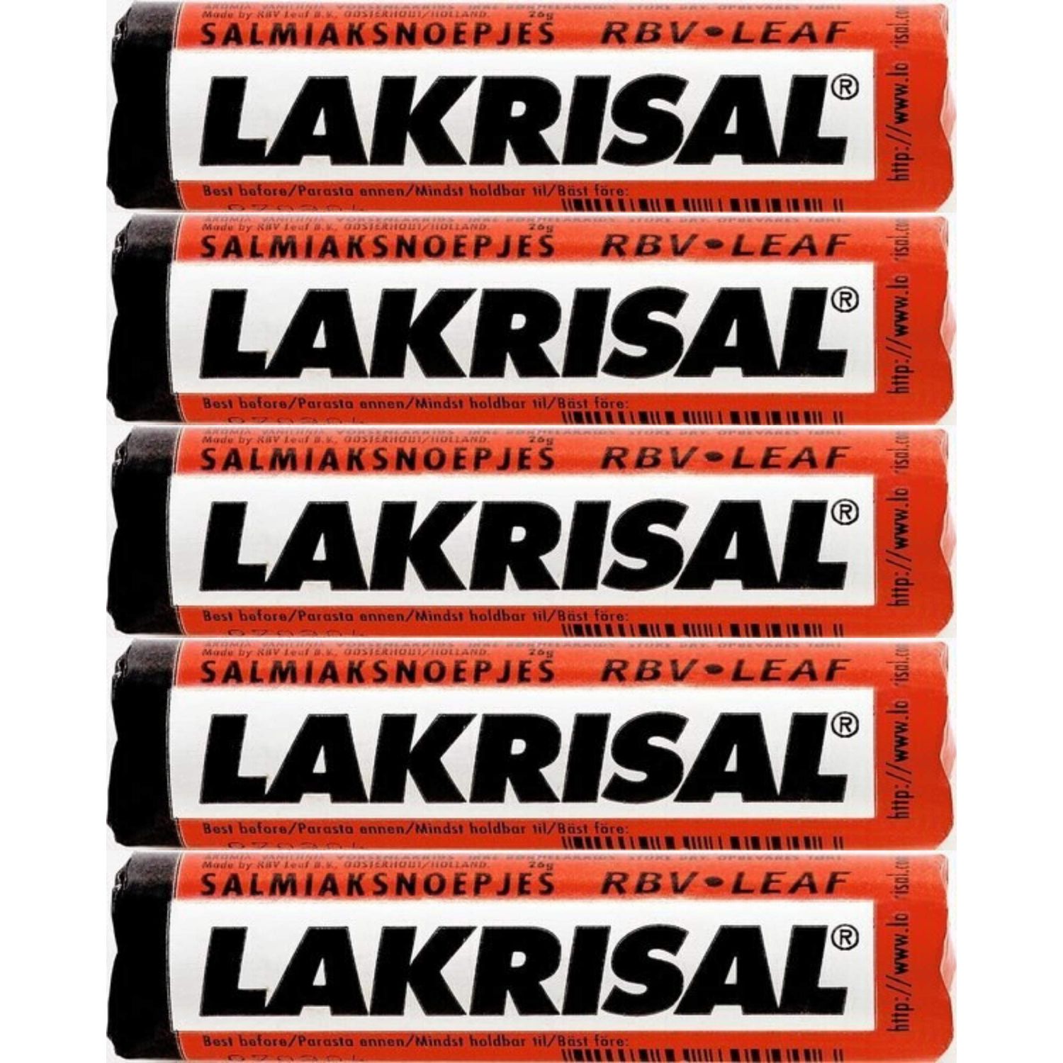 Licorice Candy Rolls - (10-Pack) - Salmiak Salty Liquorice Pastilles Roll