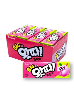 Lotte Watta Chewing &amp; Bubble Gum 23g x 16ea Renewal version (Peach Flavor)