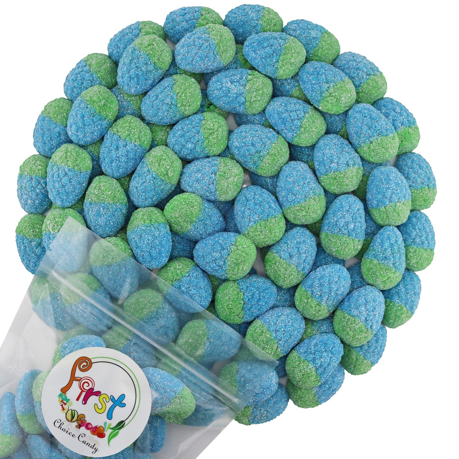 FirstChoiceCandy Sour Wild Raspberries Filled Sour Gummies Candy (2 Pound (Pack of 1))
