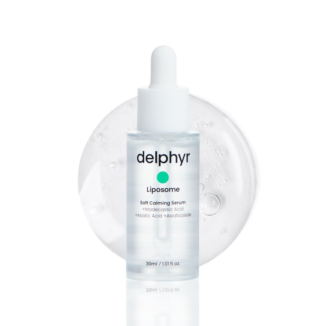delphyr Liposome Soft Calming Serum, Lightweight Nourishing for Sensitive Skin with Centella Asiatica Teca, Korean Skincare for Trouble Care (1.01 fl. oz, 30ml)