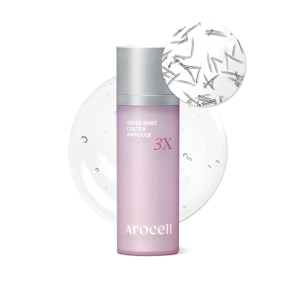 AROCELL Super Shot Coltra Ampoule - 3X Collagen Micro Shot Spicule 30ml/1.01 Fl Oz for Elasticity Hydrating Pore Wrinkle Care Skin Texture Anti-Aging Korean Skincare