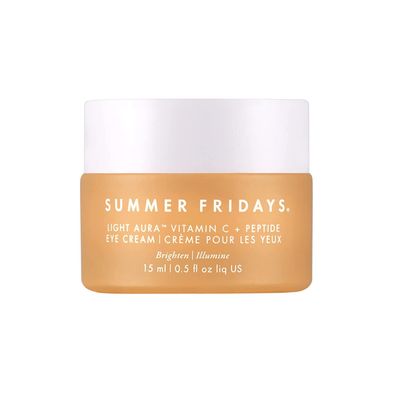 Summer Fridays Light Aura Vitamin C Peptide Eye Cream - Brightening Eye Cream with an Illuminating and Hydrating Formula (0.5 Fl Oz)