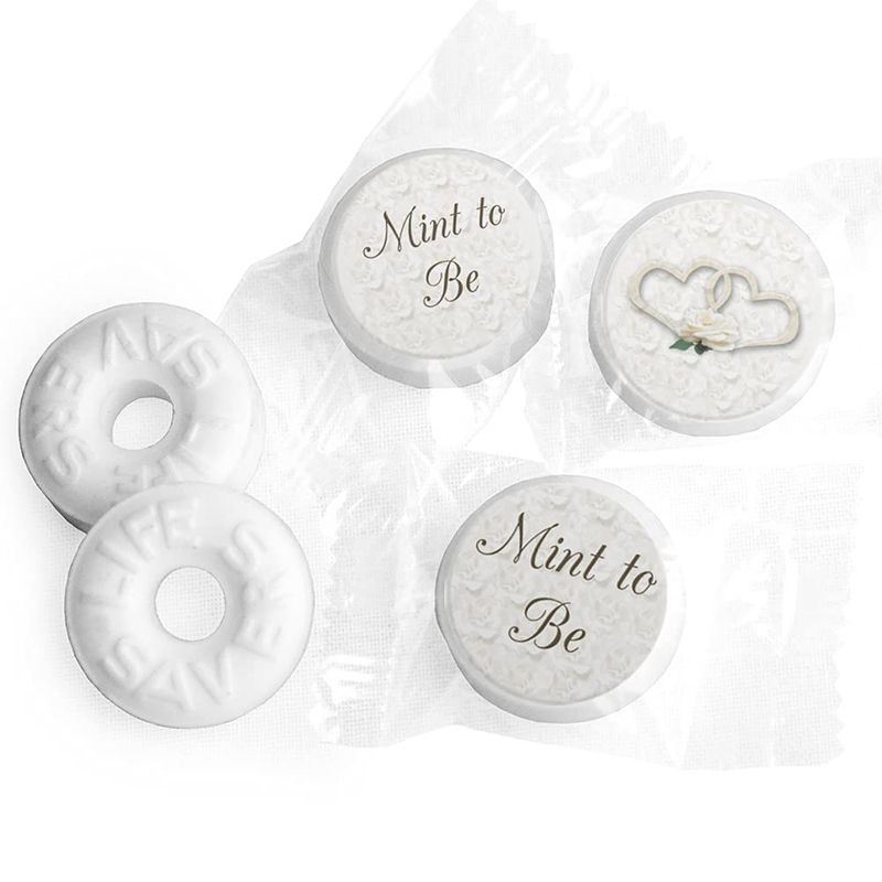 Mint to Be Stickers for Lifesavers Mints, Wedding Party Favors for Guests - Two Hearts Theme, 324ct Stickers