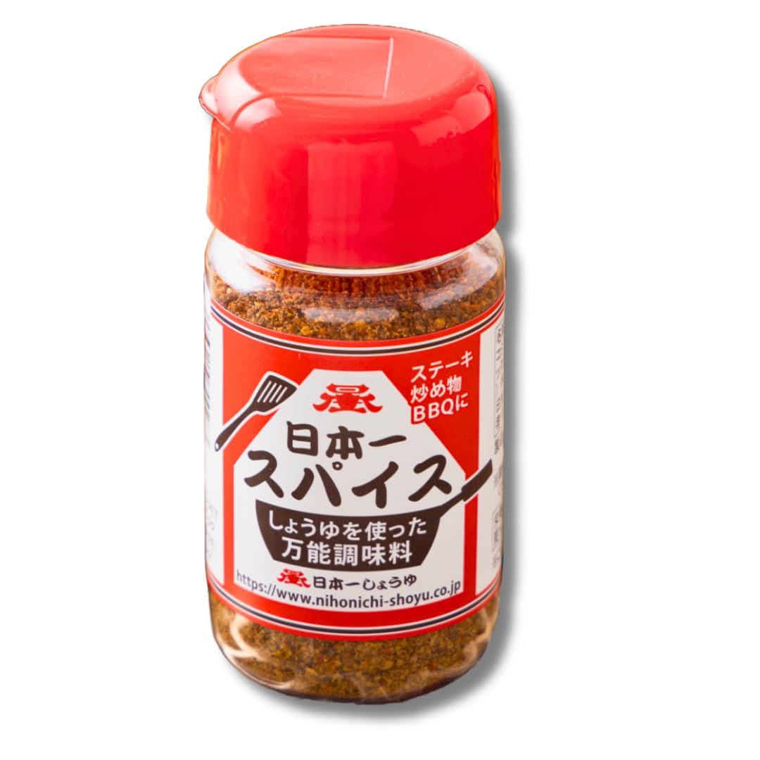 Soy sauce powder Japanese Umami Soy Sauce Seasoning All in One Spice powder all-purpose 80g 2.8oz.Nihonichi-Shoyufor steaks, stir-fries, yakisoba, fried potatoes, soups, stews