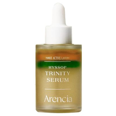 Arencia Hyssop Trinity Serum - Face Serum for Hydration, Glow, Long-Lasting Moisture, Pore Tightening, Blurring, Anti-Aging - Fresh Ingredients, 3 Active Layers