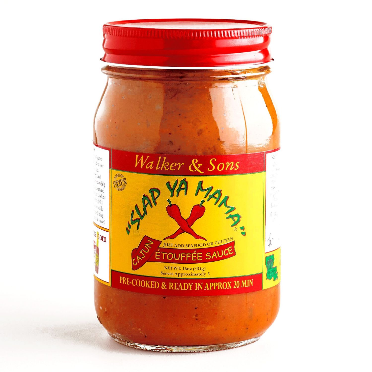 Slap Ya Mama Cajun Etoufee Sauce for Chicken or Seafood, Pre Cooked, 16 oz, Pack of 3