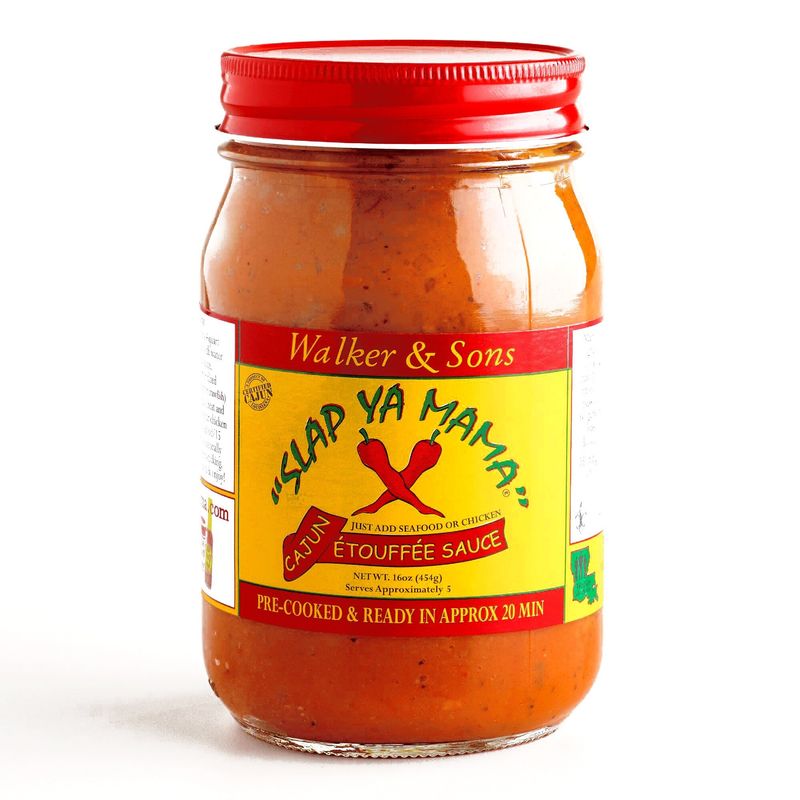 Slap Ya Mama Cajun Etoufee Sauce for Chicken or Seafood, Pre Cooked, 16 oz, Pack of 3