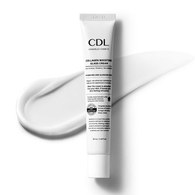 CANDORLOV Collagen Boosting Glass Cream, Korean Glowing Skin Deep Hyrdration for 72 HR, Instant Elasticity Improving,PDRN Pomegrante Hyaluronic Acid, Korean SKin Care, 1.69 oz