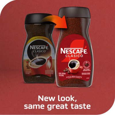 NESCAF CLSICO Instant Coffee, Dark Roast Coffee, 1 Jar (10.5 Oz)