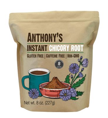 Anthony&#39;s Instant Chicory Root, 8 oz, Gluten Free, Caffeine Free, Non GMO, Coffee Alternative