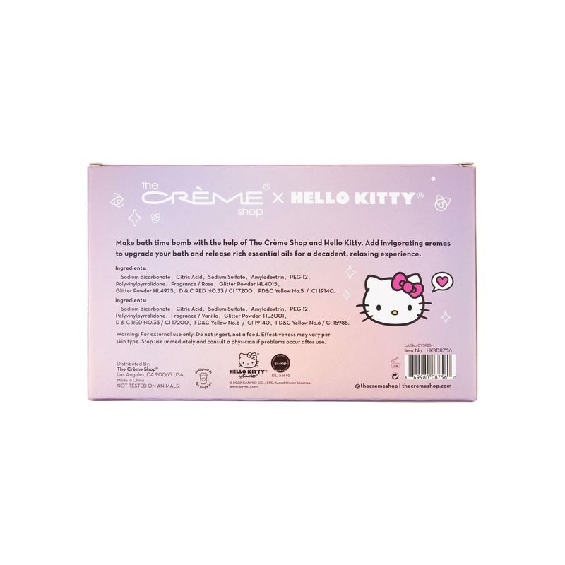 The Crme Shop x Hello Kitty Hello Fizzy! Bath Bomb Duo Holiday Gift Sets Stocking Stuffers Aromatherapy Bath Bombs (2 Pack)