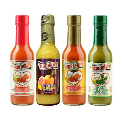 Marie Sharp&#39;s Habanero Pepper Variety Set, 5 oz bottles each