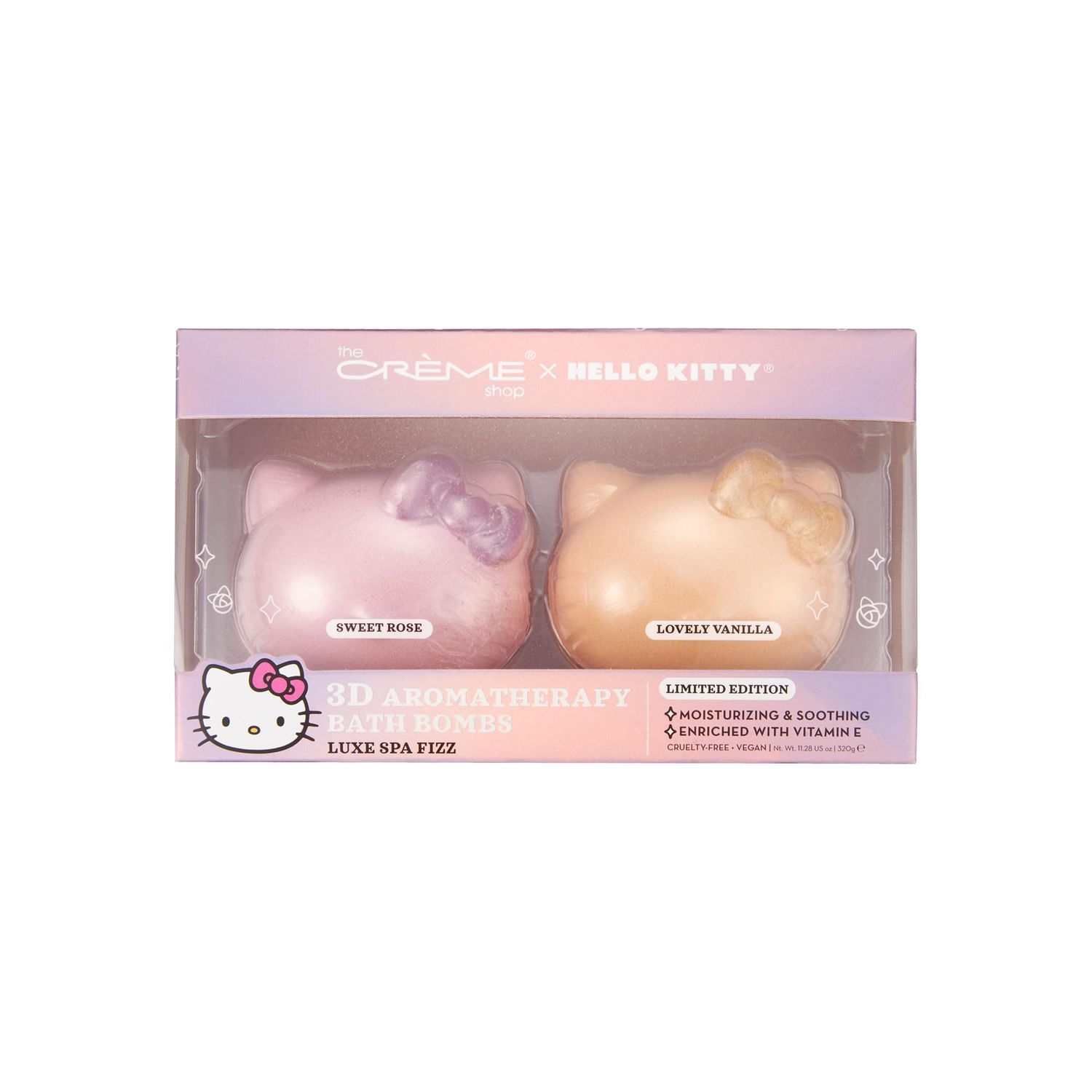 The Crme Shop x Hello Kitty Hello Fizzy! Bath Bomb Duo Holiday Gift Sets Stocking Stuffers Aromatherapy Bath Bombs (2 Pack)