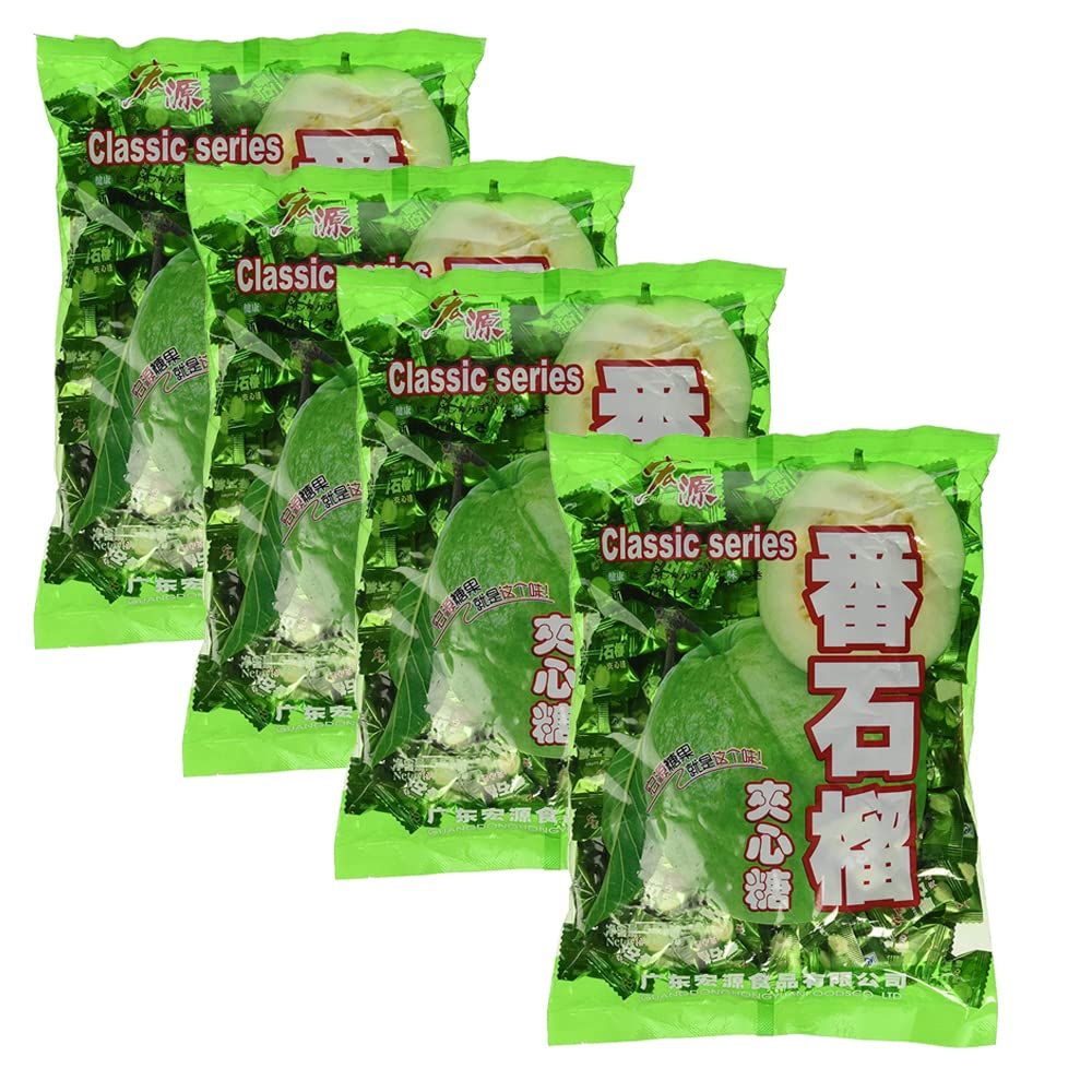 Hong Yuan Guava Classic Hard Candy 12.3 Oz/350 grams (Guava, 4pack)