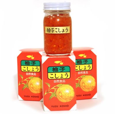 Yuzu Kosho, Spicy Japanese Yuzu Pepper Paste Hot Sauce with Yuzu Citrus (Red, 3 Pack)