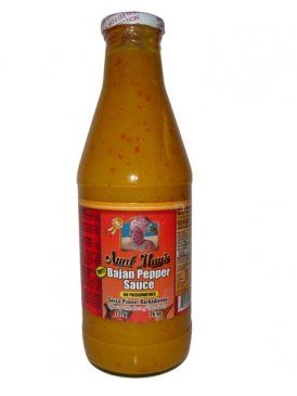 Aunt May&#39;s Bajan Pepper Sauce Hot 26 oz