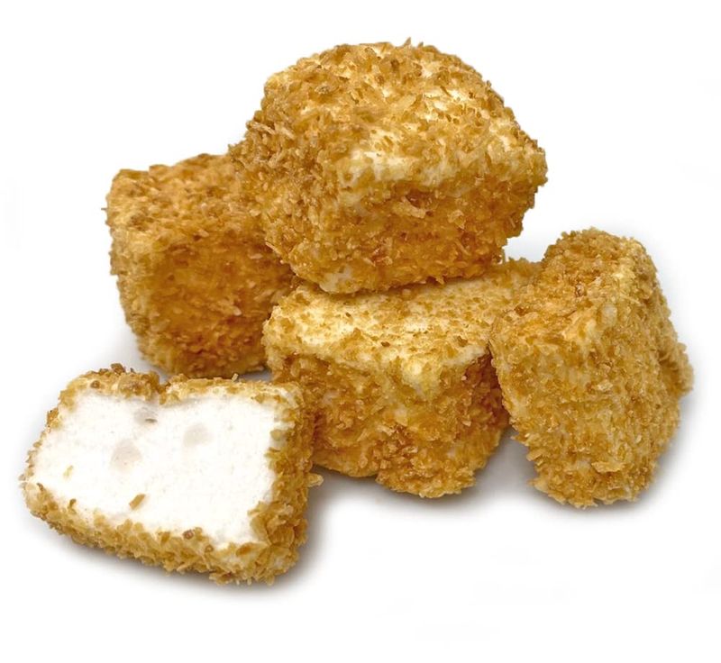 SweetGourmet Toasted Coconut Marshmallow Cubes 1 Pound