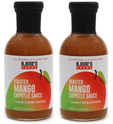 Bronco Bob&#39;s Roasted Mango Chipotle Sauce 15.5oz (Pack of 2)