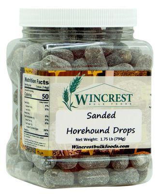 Olde Fashioned Sanded Horehound Drops 1.75 Lb Tub
