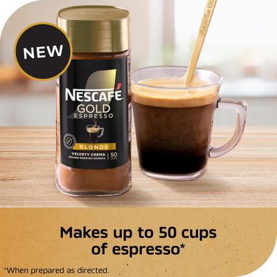 NESCAF Gold Espresso Blonde, Instant Coffee, 3.5 oz