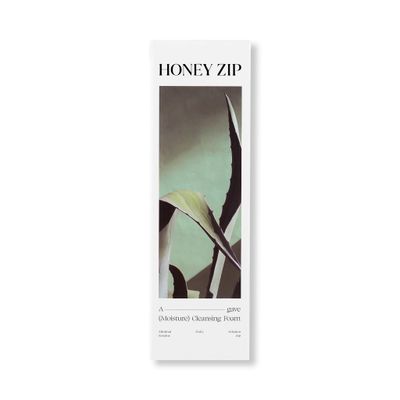 HONEY ZIP Agave Mositure Cleansing Foam Minimal Daily Routine Solution Hydrating Facial Cleanser Soft Skin Gentle on All Skin Types 120g Korean Beauty Skin Care, White