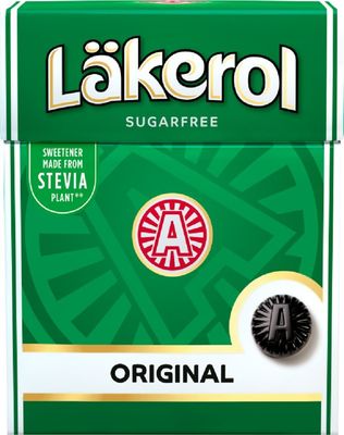 4 Boxes x 25g of Lkerol Original - Swedish - Sugar Free - Licorice &amp; Menthol - Stevia - Pastilles - Lozenges - Drops - Dragees - Candies - Sweets