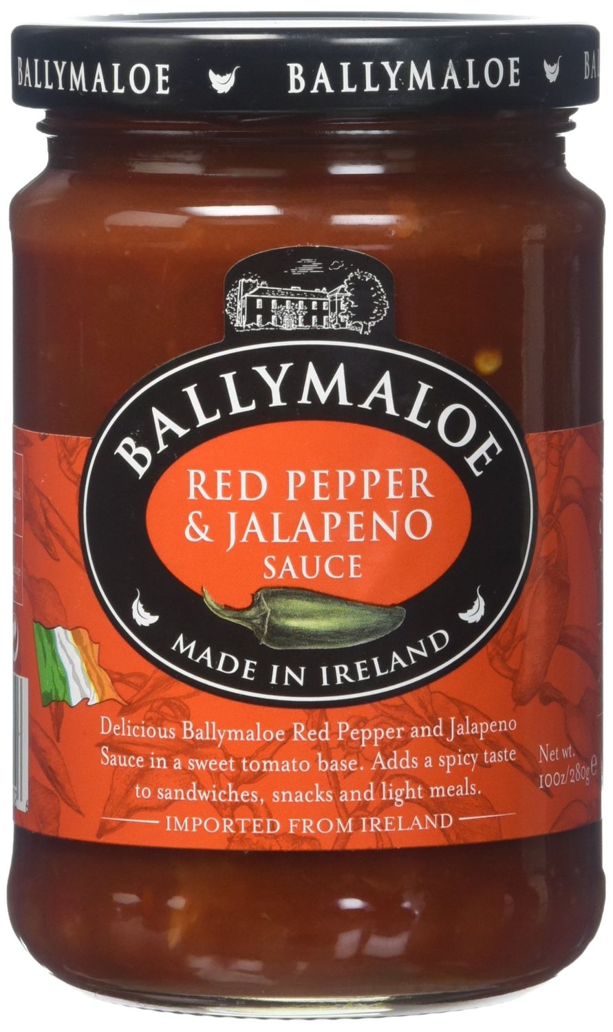 Ballymaloe Red Pepper &amp; Jalapeno Sauce, 10 Ounce