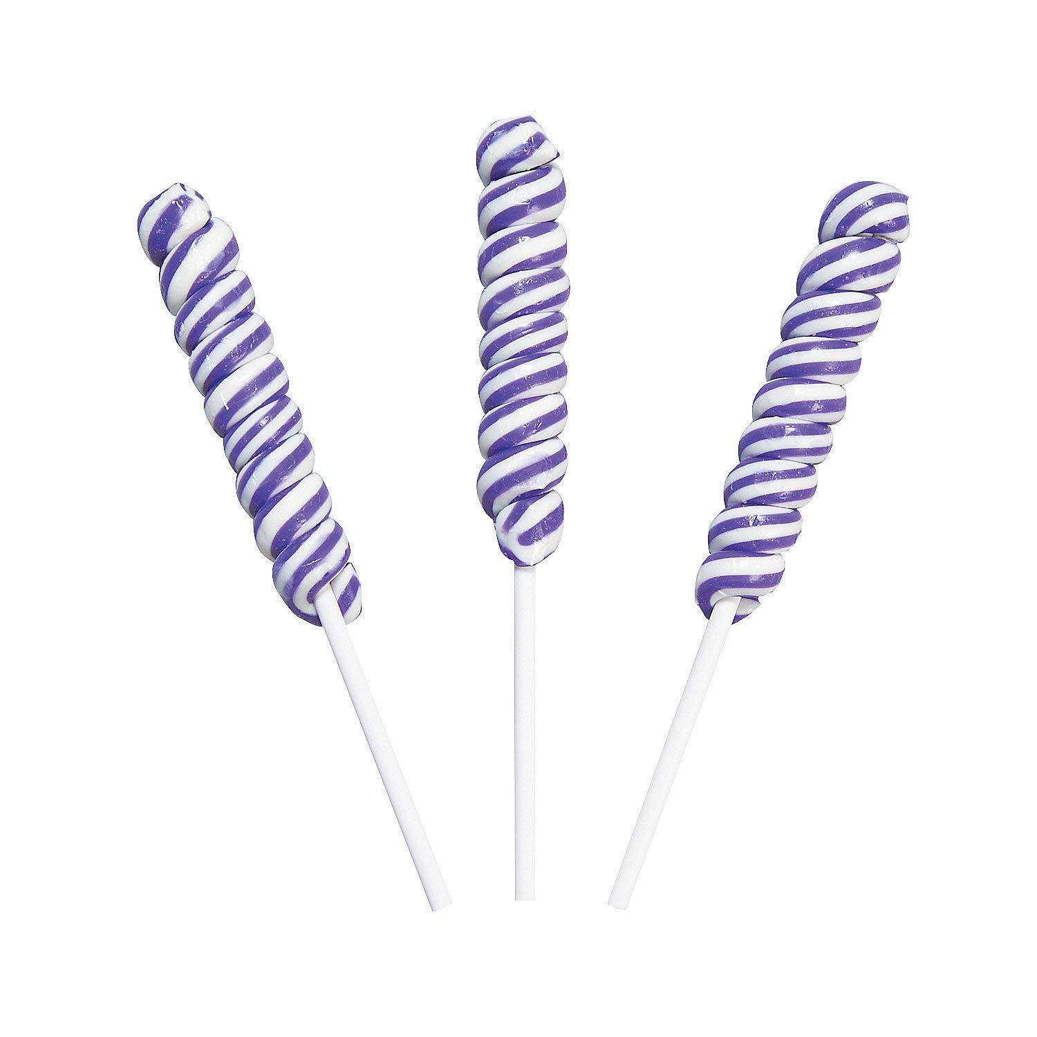 Purple Unicorn Twisty Suckers - 24 individually wrapped pops - Party Candy