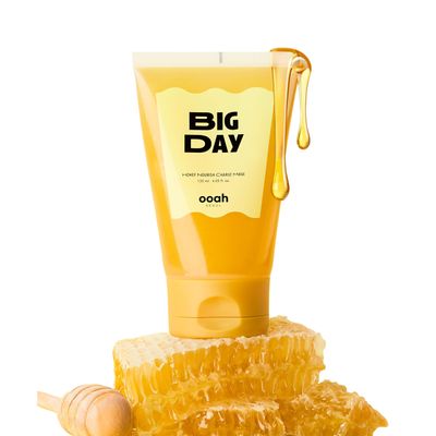ooah seoul BIG DAY Nourishing Honey Face Mask Korean Skincare for Deep Hydration &amp; Glow Propolis, Bee Pollen &amp; Ceramide for Radiance &amp; Skin Barrier Support 120ml 4.05fl.oz