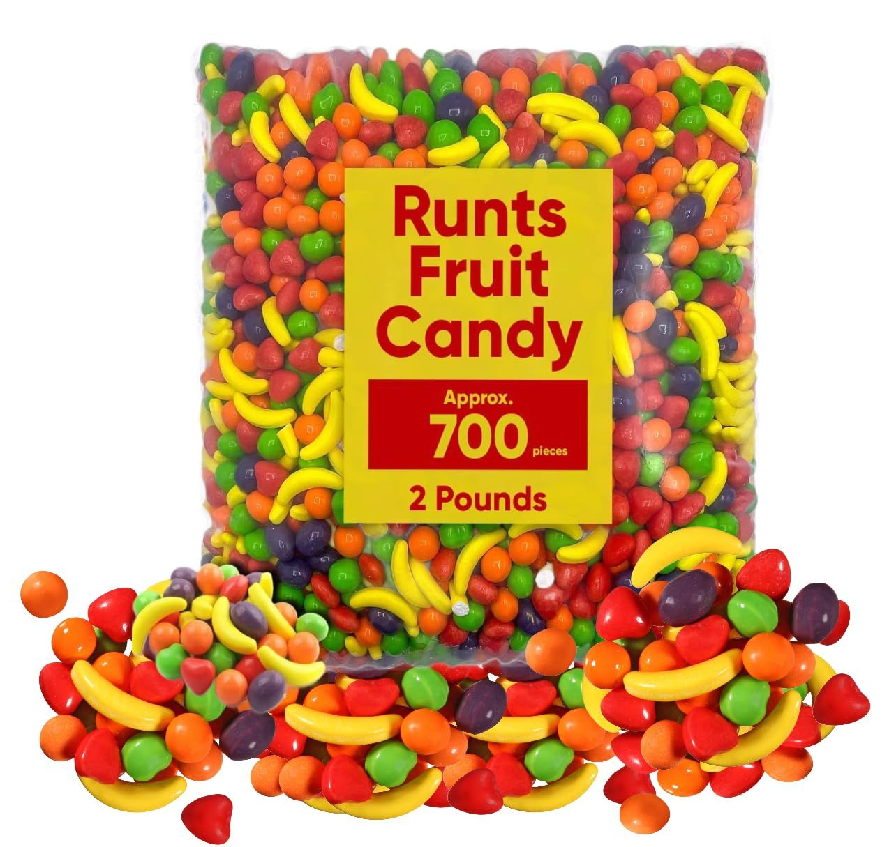 Fruit Candies Hard Candies - Bulk Candy - 2 Pound - Fruit Shaped Hard Candy - Retro Candy - Unwrapped Candy for Machine Refills - Candies for Candy Buffet