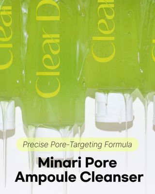 ClearDea Minari Ampoule Cleanser for Face - K-Beauty Korean Water Parsley & Kakadu Plum Extracts, Hydrating & Gentle Daily Facial Cleanser, 70ml/2.36 oz