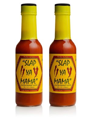 Slap Ya Mama Louisiana Style Hot Sauce, Cajun Pepper Flavor, 5 Ounce Bottle, Pack of 2