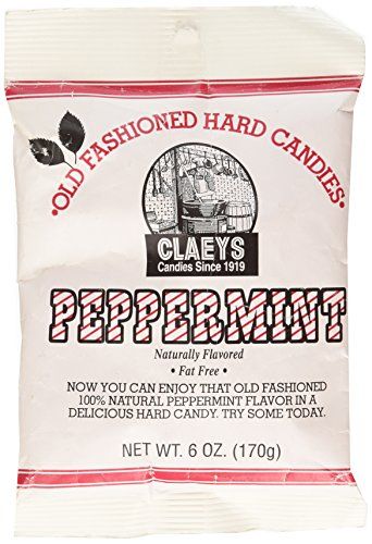 Claey&#39;s, Old Fashioned Hard Candy Peppermint, 6 Ounce Bag
