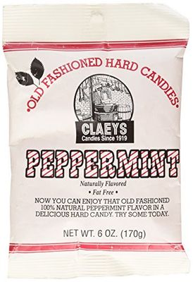 Claey&#39;s, Old Fashioned Hard Candy Peppermint, 6 Ounce Bag